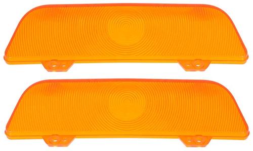 1960 Impala, Bel Air, Biscayne, El Camino; Park Light Lens; Amber; RH & LH; Pair