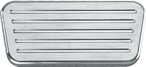 1955-57 Chevy Lokar Power Brake Pedal Pad with Auto Trans - Flat Style - Ball Milled Finish
