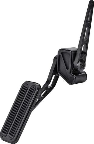 1967-70 GM Truck 2WD 1/2 Ton Lokar Billet Accelerator Pedal Assembly - Black with Rubber Inserts