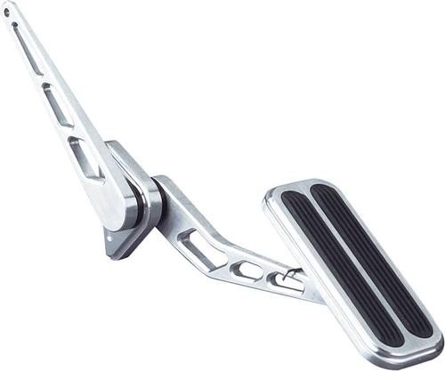 Lokar Billet Aluminum Throttle Assembly Xtra Large 2" x 5" Pedal Pad with Rubber Inserts
