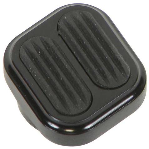 Lokar Billet Aluminum Dimmer Switch Pad with Rubber Inserts - Black Anodized Finish