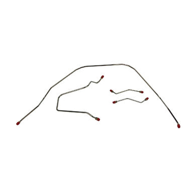 The Right Stuff 62-64 Bel Air & Impala Power Drum Pre-Bent OE Steel Front Brake Line Kit - (BKT6202)