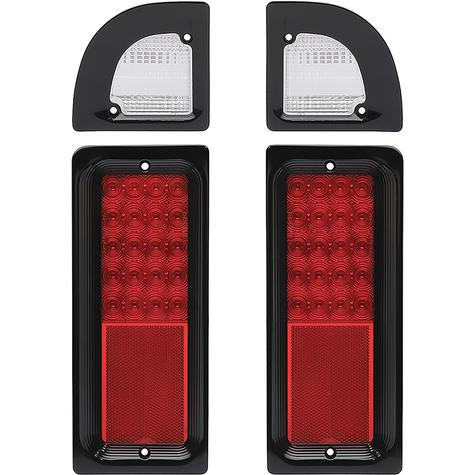 1968-72 Chevrolet, GMC Truck; Billet Aluminum Marker Light Bezel; Gloss black anodized finish,Pair
