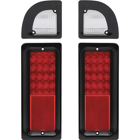 1968-72 Chevrolet, GMC Truck; Billet Aluminum Marker Light Bezel; Gloss black Fusioncoat finish,Pair