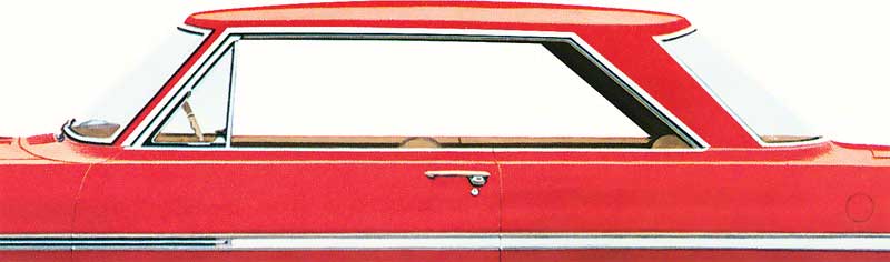 C2388 - 1962-65 Chevy II Nova; Roof Drip Molding Set; 2 Door, Hardtop, Coupe; 4 Piece Set