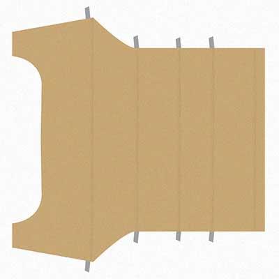 1969-70 Mustang Coupe Reproduction Vinyl Headliner - Tan