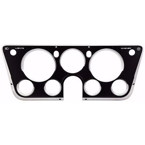 1967-72 Chevy/GMC Truck; Ring Brothers Billet Aluminum Dash Gauge Bezel; Black