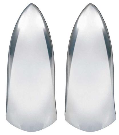 1961-62 Corvette; Headlamp Bezel Extensions; Pair; Made in the USA; GM Licensed