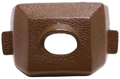 1968-70 Corvette; Inner Rear View Mirror Bracket; Cover; Dark Saddle; Made in the USA