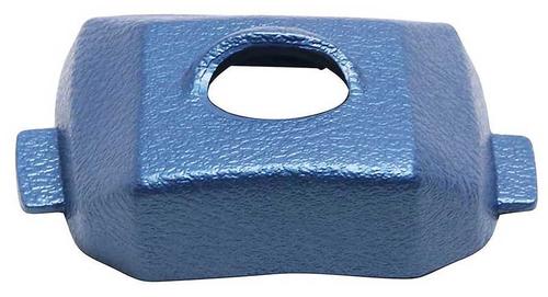 1976 Corvette; Inner Rear View Mirror Bracket Cover; Medium Blue; Made in the USA