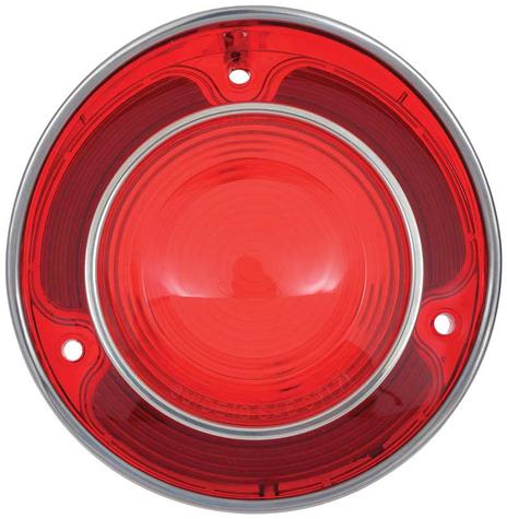 1971-73 Corvette; Tail Lamp Lens; Red; 71 Late Design; Each; Made in the USA!