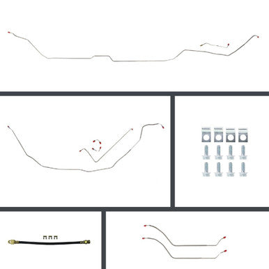 The Right Stuff 69 Chevelle Manual 4-Wheel Disc Conversion OE Steel Brake Line Kit - (COM69H4)