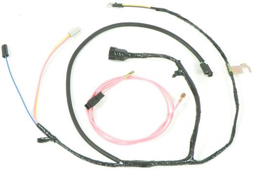 1963-66 Chevrolet Pickup Truck; V8 Engine Wiring Harness; with Warning Lights; & HEI