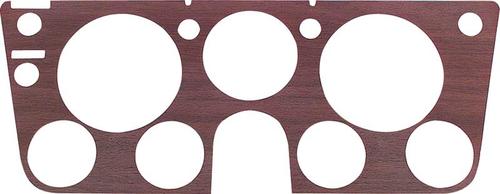 1967-68 Chevy, GMC Pickup, Suburban; Instrument Bezel Woodgrain; with Gauges; with Manual Choke