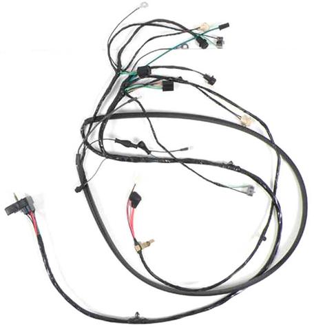 1969-72 GMC Pickup, Jimmy, Suburban; Front Lamp Wiring Harness; with Factory Gauges & Side Marker Lamps; with LH Driver