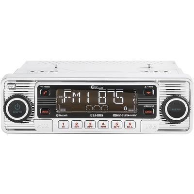 Classic Style Universal AM / FM Radio / CD Player with Chrome Face and Chrome Bezel