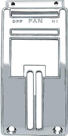 1955-59 Chevrolet Truck; Deluxe Heater Control Bezel; Chrome