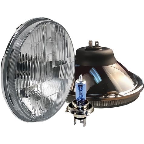 Delta Lights; DOT Modern 7" Round High/Low Beam Headlight Kit; Flat Lens; 60W Xenon Bulbs