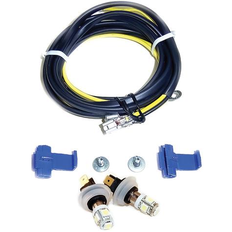 Delta Lights; City Light Harness w/ 2 LED DRL Bulbs