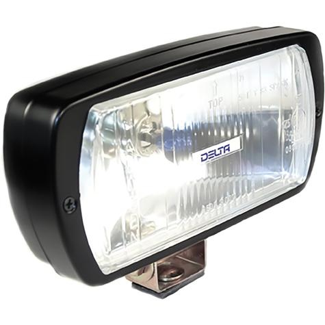 Delta Lights; 8x4 Driving Light Kit; Black Housing; Clear Lens; 25W, 6,000K LED Bulbs