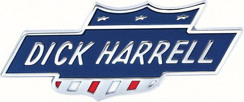 DH1018 - 1967-71, 2002; Dick Harrell Front Fender & Rear Tail Panel Emblem; Bar and Shield; Each