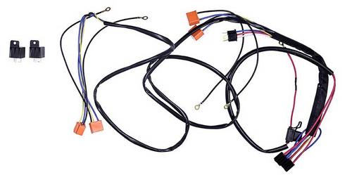 Redline Lumtronix H4 - 4 Headlamp System Wire Harness Upgrade w/ 2 Relays