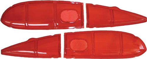1959 El Camino / Station Wagon / Sedan Delivery 4 Piece Tail Lamp Lens Set