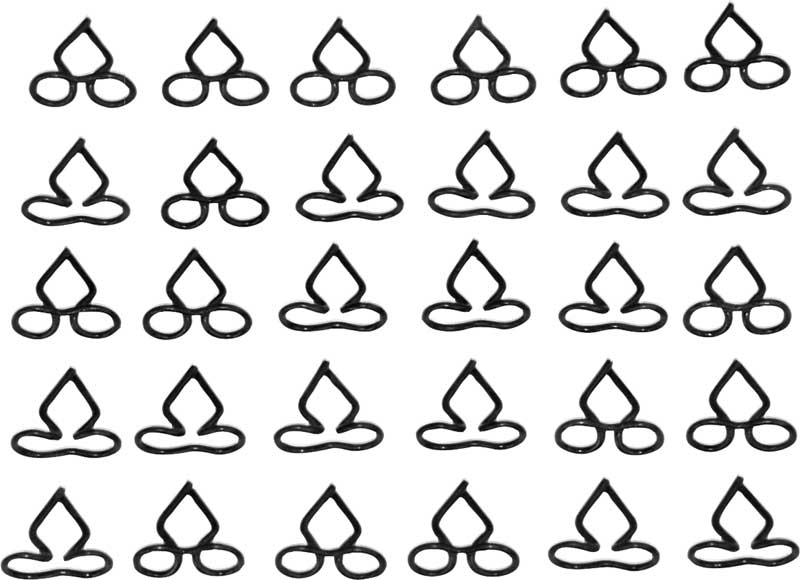 EL83469 - 1960 El Camino; Rear Fin Molding Clip Set; 30 Piece
