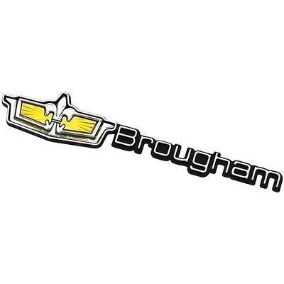 EM1010P - 1986-90 Chevrolet Caprice; Brougham Grill Emblem; Crest With Brougham Script