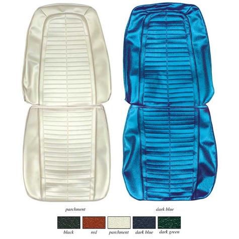 1969 Firebird; Complete Front/Rear Upholstery Set; Standard Interior; Buckets w/ Fold Down Rear Seat; Dark Green