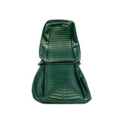 1969 Firebird; Bucket Seat Upholstery Set; Standard/Deluxe Interior; Front Only; Dark Green