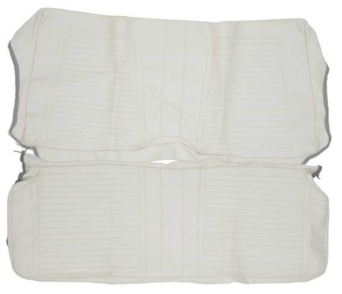 1967 / 1969 Firebird Standard, 1967 Deluxe; Rear Fixed Bench Seat Upholstery; Coupe/Convertible; Parchment