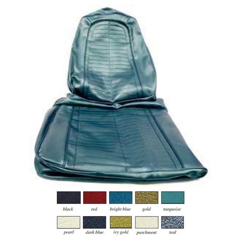 1967 Firebird; Complete Front/Rear Upholstery Set; Standard/Deluxe Interior; Bench w/ Fixed Rear Seat; Dark Blue