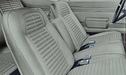 1968 Firebird; Complete Front/Rear Upholstery Set; Standard Interior; Bench w/ Fixed Rear Seat; Ivy Gold