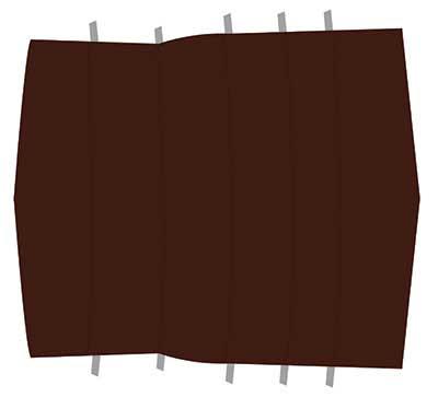 1971-73 Mustang Fastback Reproduction Vinyl Headliner - Maroon