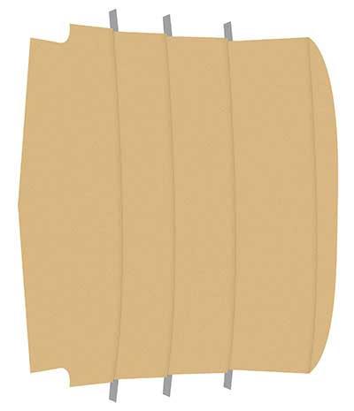 1965-68 Mustang Fastback Reproduction Vinyl Headliner - Tan