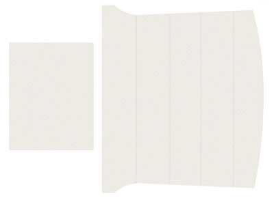 1969-70 Mustang Fastback Reproduction Vinyl Headliner - White (Off White)