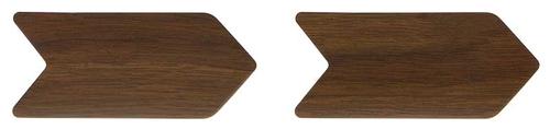 1965-66 Ford Mustang; Deluxe Interior; Woodgrain Pony Door Handle Trim