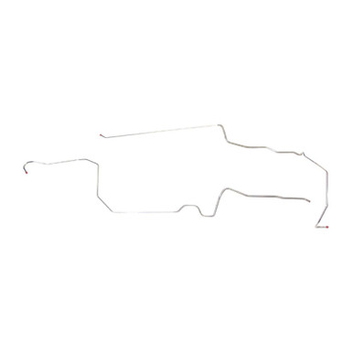 The Right Stuff 1970 Pontiac Trans Am, Pre-Bent 3/8" OE Steel Front To Rear Fuel Line - (FGL7003)