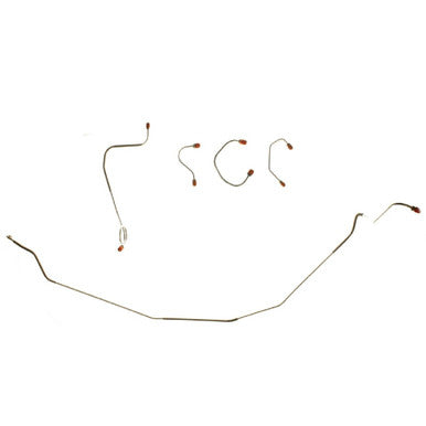 The Right Stuff 67-68 Camaro & Chevy II Front Power Disc Pre-Bent OE Steel Brake Line Kit - (FKT6707)