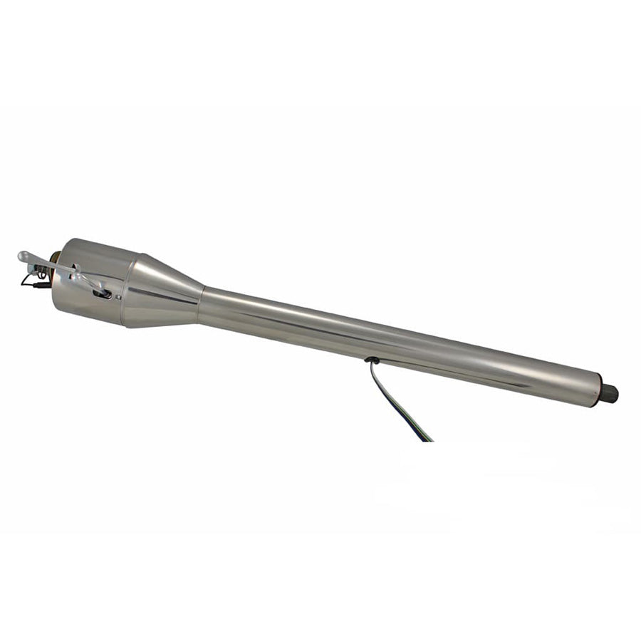 1967-70 Mustang 33" Floor Shift Tilt Column: Original Steering Wheel - Polished Finish