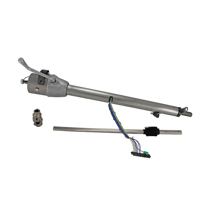 1960-66 GMC Truck Column Shift Tilt Column: Late Power Steering - Paintable Mill Finish