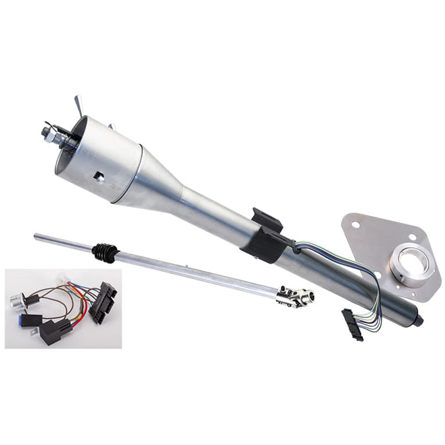 1966-77 Bronco Column Install Kit - Paintable Floor Shift Column - for Aftermarket Wheel