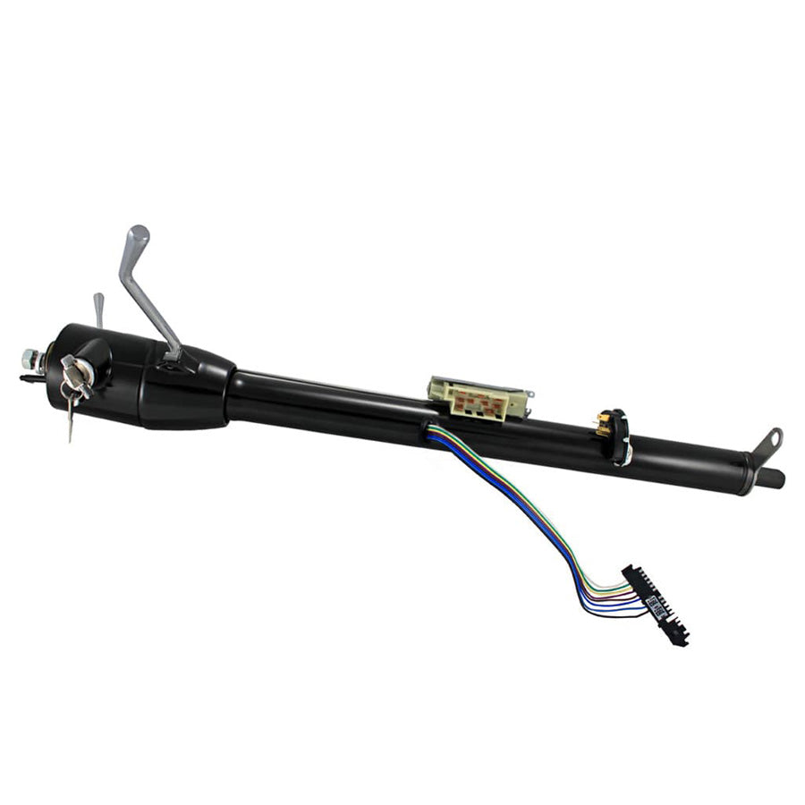 33" Column Shift Key Column with 3/4"-36 Shaft - Black Powdercoat Finish