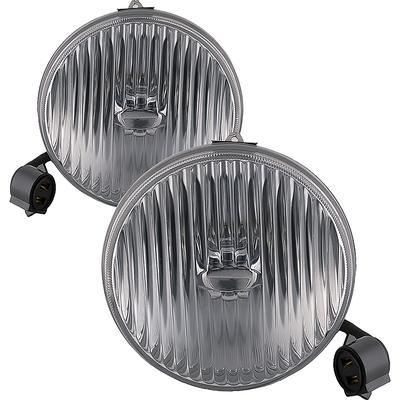 1987-93 Ford Mustang; GT/Cobra OE Style Fog Light Set; Clear; Fluted Lens