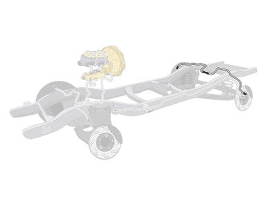 The Right Stuff 69 Firebird Rear Axle Pre-Bent Stainless Steel Brake Line Kit - (FRA6903S)