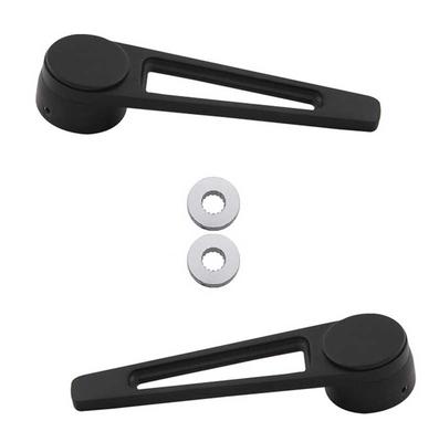 Forever Sharp Aluminum Door Handle Set - Matte Black Finish
