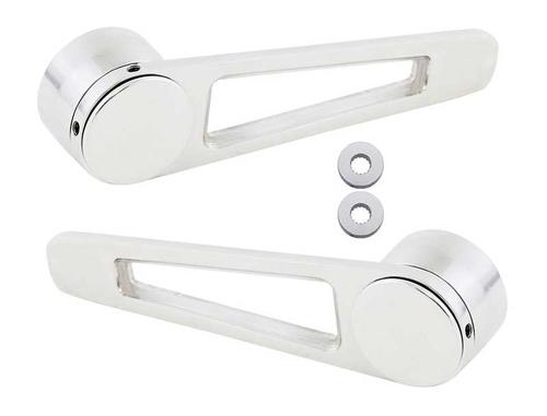 Forever Sharp Aluminum Door Handle Set - Polished Finish