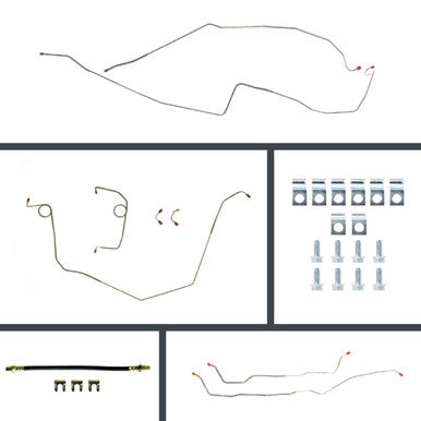 The Right Stuff 68 Camaro Disc Conversion Complete Brake Line Kit, 26 Pcs. Stainless - (FSP68H2)