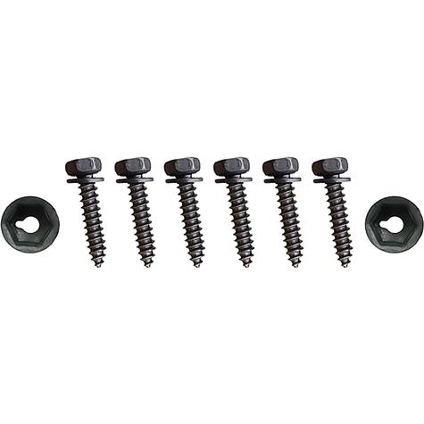 1977-78 Camaro; Air Outlet to Dash Hardware Set; Models with AC; 8 Pieces